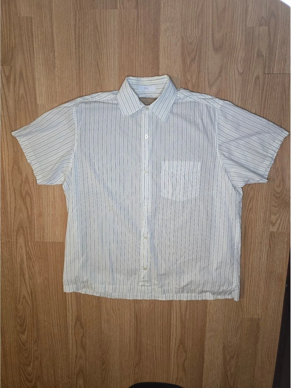 Banana Republic Stretch Short Sleeve Button-Up Shirt L